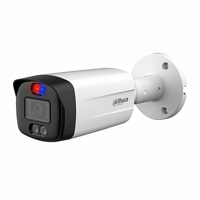 DAHUA Bullet Κάμερα 5MP Smart Dual Illuminators Active Deterrence HDCVI Σταθερού Φακού Με Ενσωματωμένο Μικρόφωνο HAC-ME1509TH-A-PV-0360B-S2