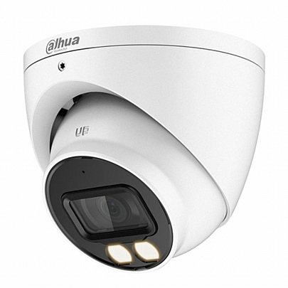 DAHUA Dome Κάμερα 5MP Σταθερού Φακού Με Ενσωματωμένο Μικρόφωνο White Led & Smart Dual Illuminators HAC-HDW1509T-IL-A-0280B-S2