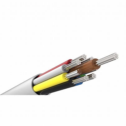 BS 8C Alarm Cable Brown Aluminium/Copper LSF 100m CCA8 LSF BR