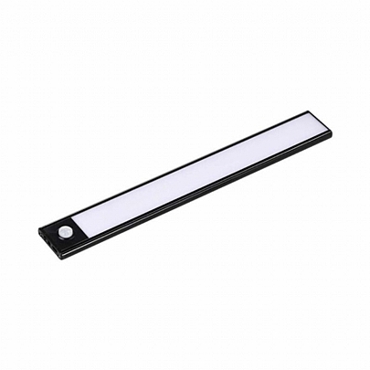 Rechargeable LED Closet Light With Sensor 1.5W Warm White 3000K With Black Body 24cm