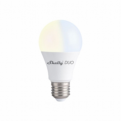 SHELLY DUO Wifi Έξυπνη LED Λάμπα Dimmable E27 9W 800lm