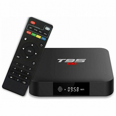 SUNVELL 4Κ T95 S1 Android 7.1 Smart TV IPTV Box 2GB RAM & 16GB Αποθηκευτικό Χώρο S905W