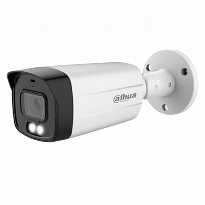 DAHUA Bullet Κάμερα 5ΜΡ Σταθερού Φακού Με Ενσωματωμένο Μικρόφωνο Full Color DH-HAC-HFW1509TMP-A-LED-0360B-S2