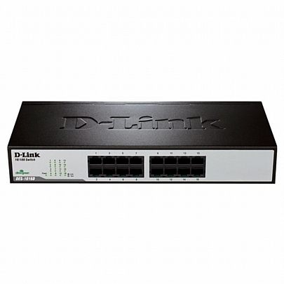 D-LINK 16-Θύρες Ethernet Unmanaged Desktop Rackmount Switch