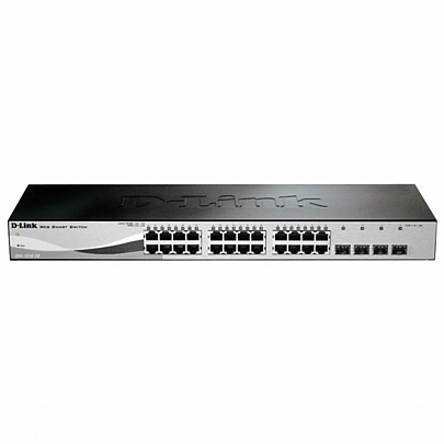 D-LINK 28-Θύρες Gigabit +4 SFP Smart Managed Desktop Rackmount Switch