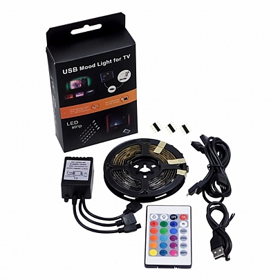 GloboStar Hidden RGB Lighting Kit With USB USB 4x50cm 14.4W/2m 60LED/2m 1454lm/2m