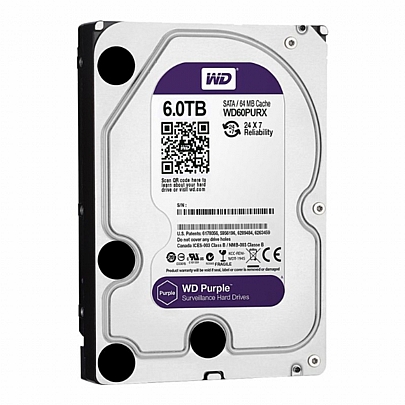 WESTERN DIGITAL Purple Σκληρός Δίσκος ΑΝΑΚΑΤΑΣΚΕΥΗΣ 6TB 3.5