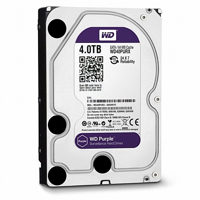 WESTERN DIGITAL Purple Σκληρός Δίσκος ΑΝΑΚΑΤΑΣΚΕΥΗΣ 4TB 3.5