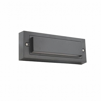 LED Stair Light Rectangular Anthracite 150lm 6W 4000K Natural White IP6