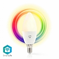NEDIS WiFi Έξυπνη LED Λάμπα RGB E14 5W 470lm WIFILRC10E14 : 1