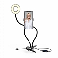 ONE PLUS Ring Light OLED Με Επιτραπέζια Βάση Στήριξης Μαύρο 10W 9cm NR9102 : 1