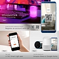 VTAC WiFi LED Table Lamp 8W RGB Black Body USB Amazon Alexa & Google Home : 4