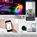 VTAC WiFi LED Επιτραπέζιο Φωτιστικό 4W RGB+CCT Με Λευκό Σώμα Amazon Alexa & Google Home  : 6