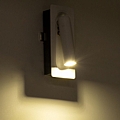 MANHATTAN LED Λευκό Φωτιστικό Τοίχου Χωνευτό 3W Reading Light Φυσικό Λευκό Φως : 4