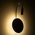 GOOSE LED Ασημί Νίκελ Φωτιστικό Τοίχου 6W Με Φορτιστή USB 3Α Reading Light & 360° Κρυφός Φωτισμός Φυσικό Λευκό Φως : 5