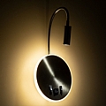 GOOSE LED Ασημί Νίκελ Φωτιστικό Τοίχου 6W Με Φορτιστή USB 3Α Reading Light & 360° Κρυφός Φωτισμός Φυσικό Λευκό Φως : 4