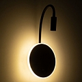 GOOSE LED Μαύρο Φωτιστικό Τοίχου 6W Με Φορτιστή USB 3Α Reading Light & 360° Κρυφός Φωτισμός Φυσικό Λευκό Φως : 4