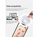 Selfie Ring Light LED Λευκό Για Smart Phone Με Επαναφορτιζόμενη Μπαταρία  : 3