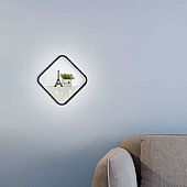 LED Απλίκα Τοίχου Garden Λευκή & Μαύρη 3 σε 1 Φως LEG-9106 : 2