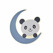 BS LED Απλίκα Τοίχου Blue Panda Μπλε & Λευκό 3 σε 1 Φως LEG-698 : 1