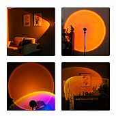 GloboStar Minimal Επιτραπέζιο Φωτιστικό Με Projector Lens Ειδικού Εφέ Sunset 12W : 5