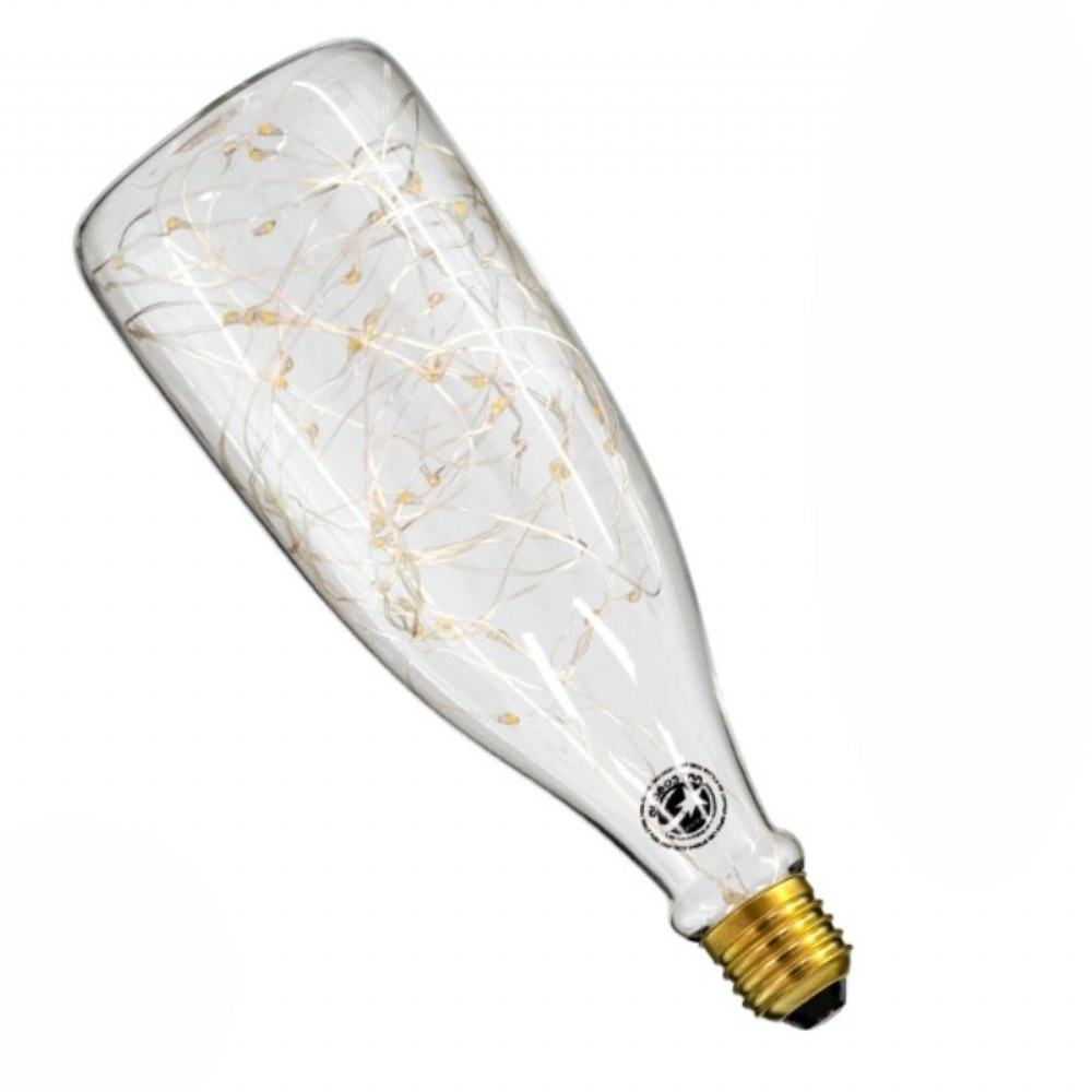 GloboStar Λάμπα E27 DBC80 Deco Bottle SMD LED Copper String 3W