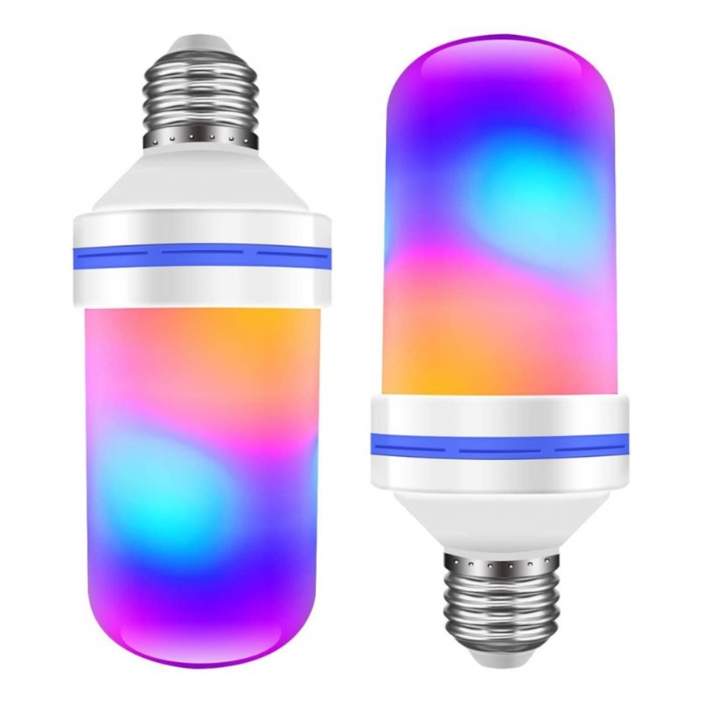 GloboStar LED Λάμπα Ε27 Tubular 9W Με 4 Λειτουργίες RGB Φλόγας