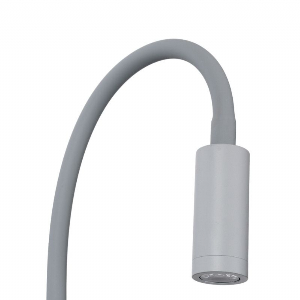 GOOSE LED Γκρι Ανθρακί Φωτιστικό Τοίχου 6W Με Φορτιστή USB 3Α Reading Light & 360° Κρυφός Φωτισμός Φυσικό Λευκό Φως - Image 5